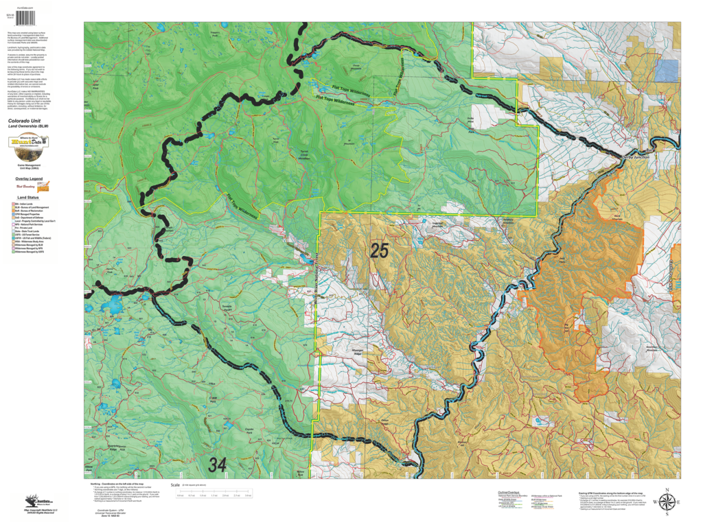CO Mule Deer Land Ownership Maps. Hunt Data