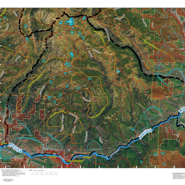 CO Satellite with Land Ownership AND Elk Concentrations.
