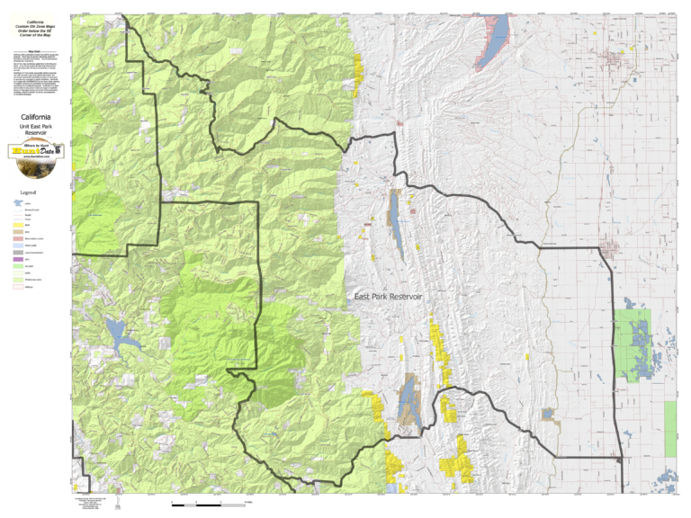 California Elk Zone Maps. Hunt Data
