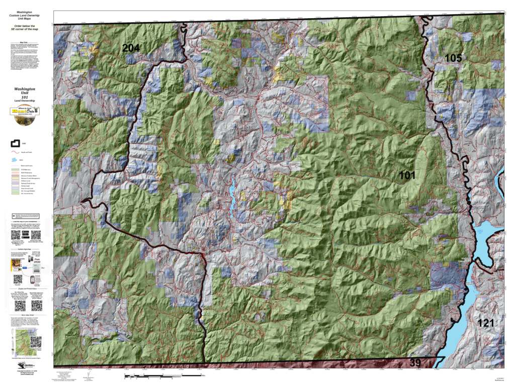 Washington Land Ownership Maps. Hunt Data