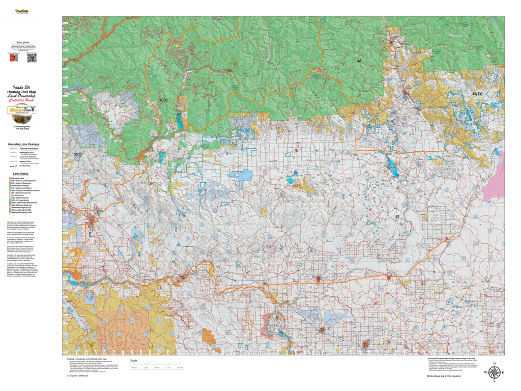 Idaho Elk Controlled Hunt Maps. Hunt Data