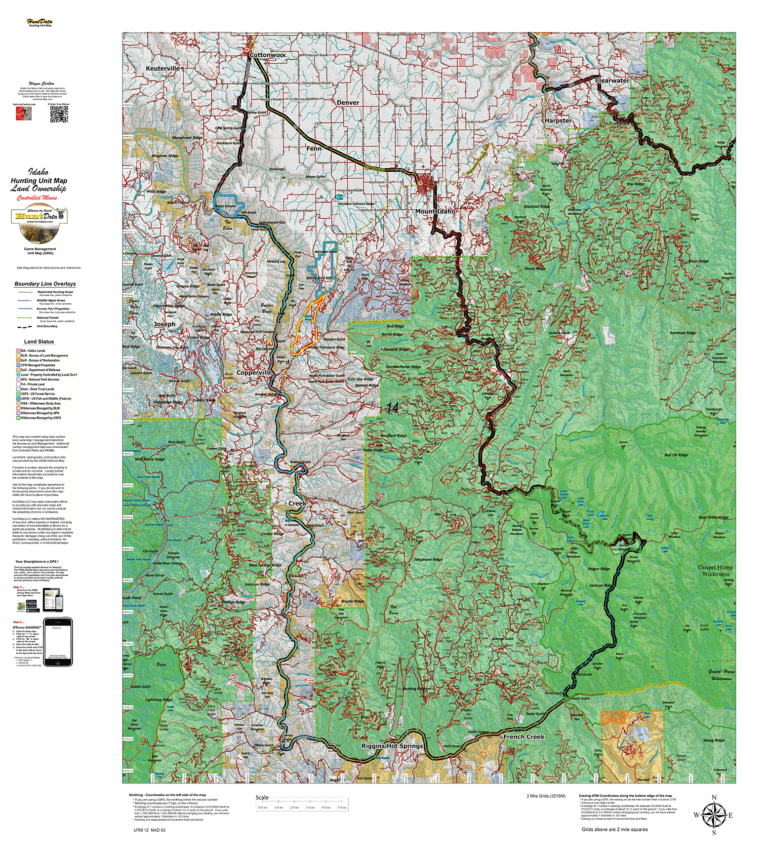 Idaho Moose Unit Maps. Hunt Data