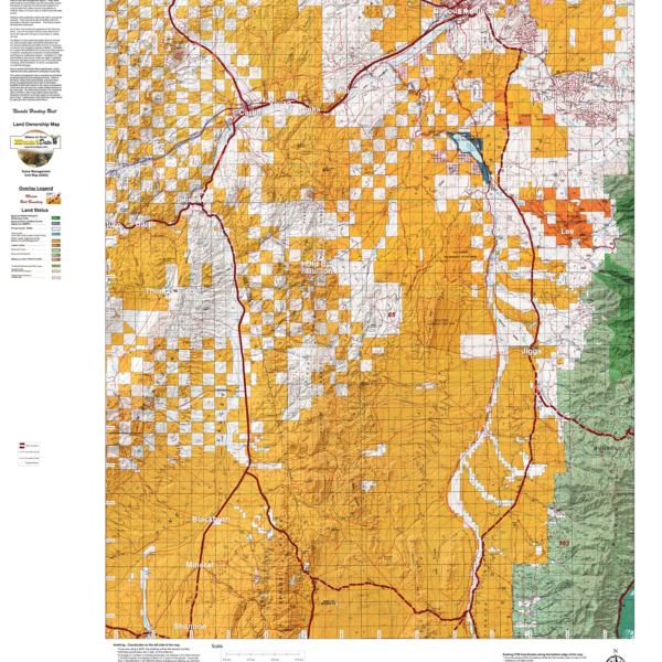 Nevada Land Ownership Unit Map