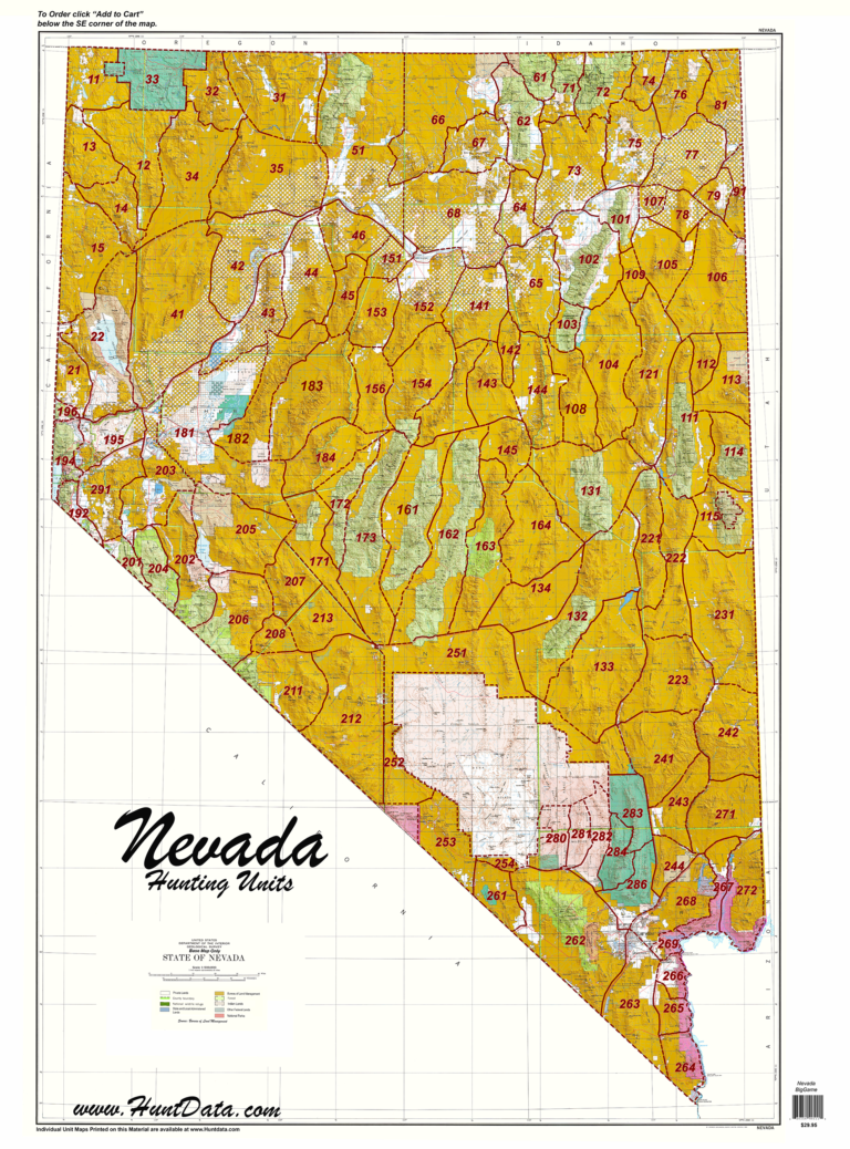 Nevada Statewide Unit Map Hunt Data