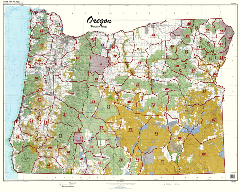 Oregon Statewide Unit Map. Hunt Data