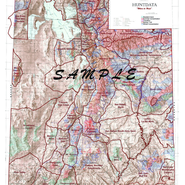 Utah Statewide Elk Concentration Map